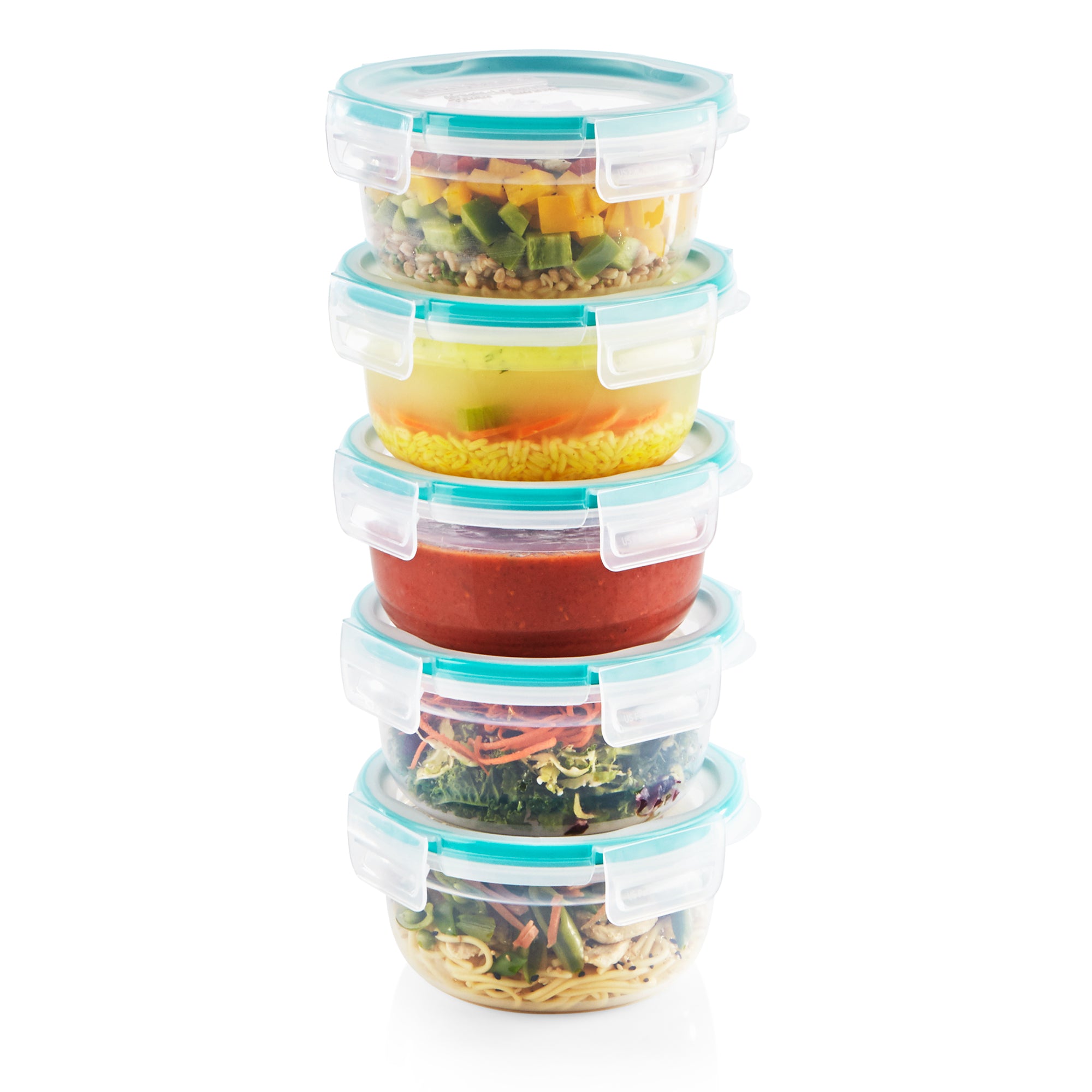 Snapware? Total Solution? 10pc Set Round Meal Prep - Image 2