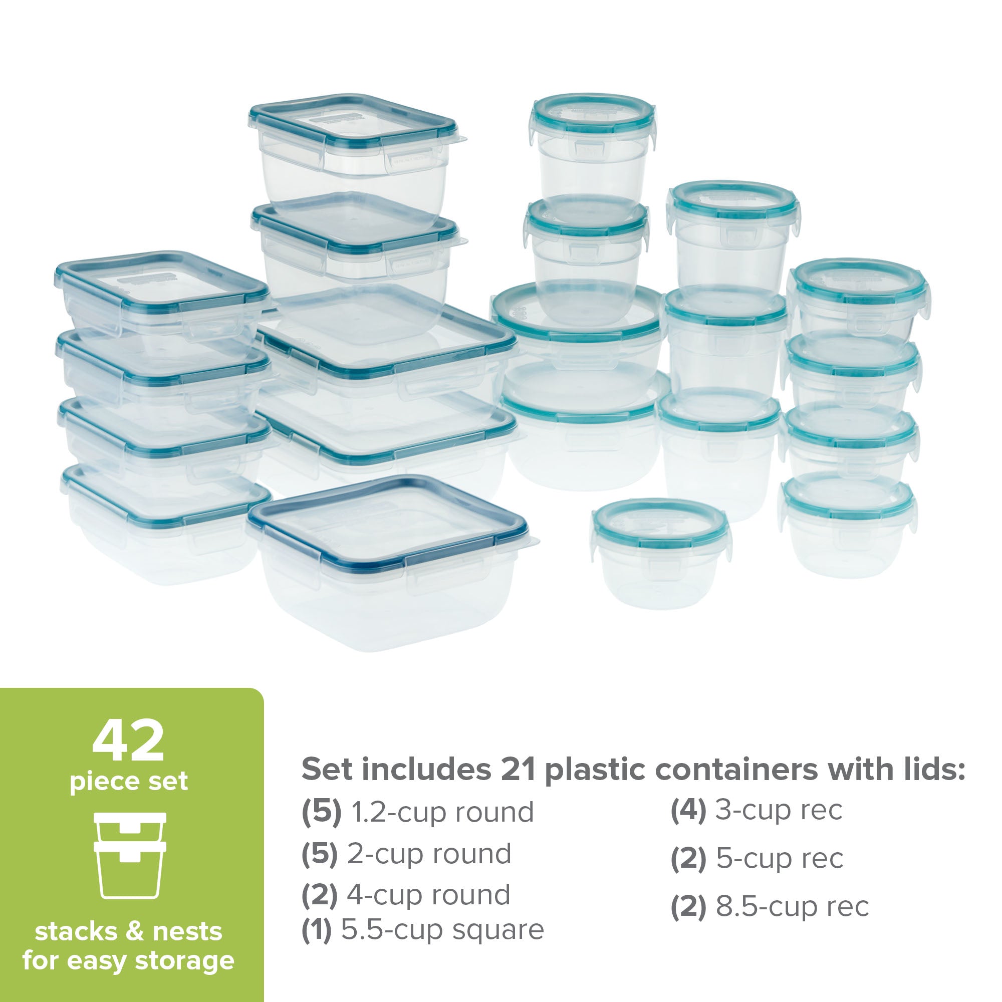 Snapware? Total Solution? Plastic 42-pc Set - Image 3