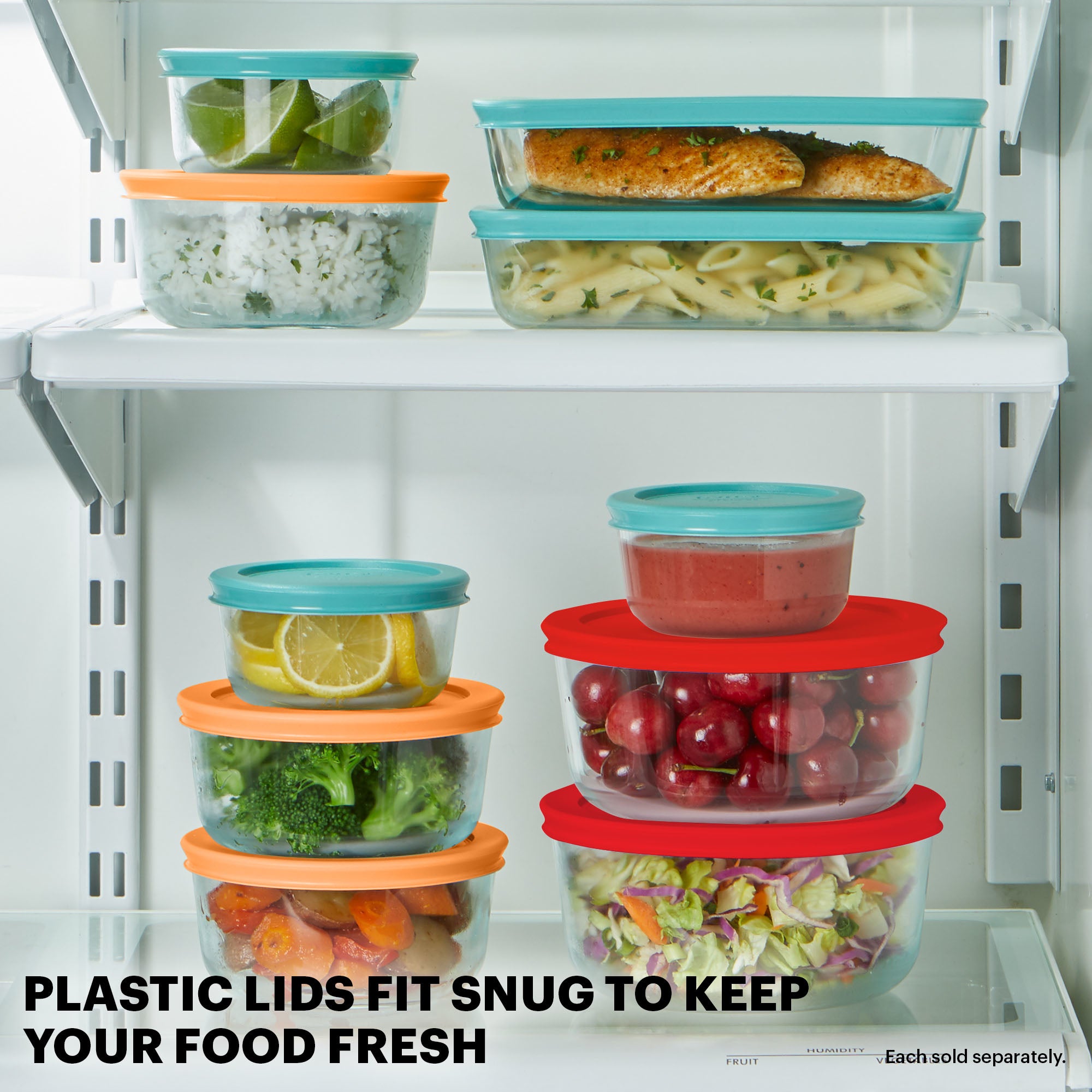 Pyrex? Simply Store? 18-piece Glass Food Storage Container Set with Lids - Image 5