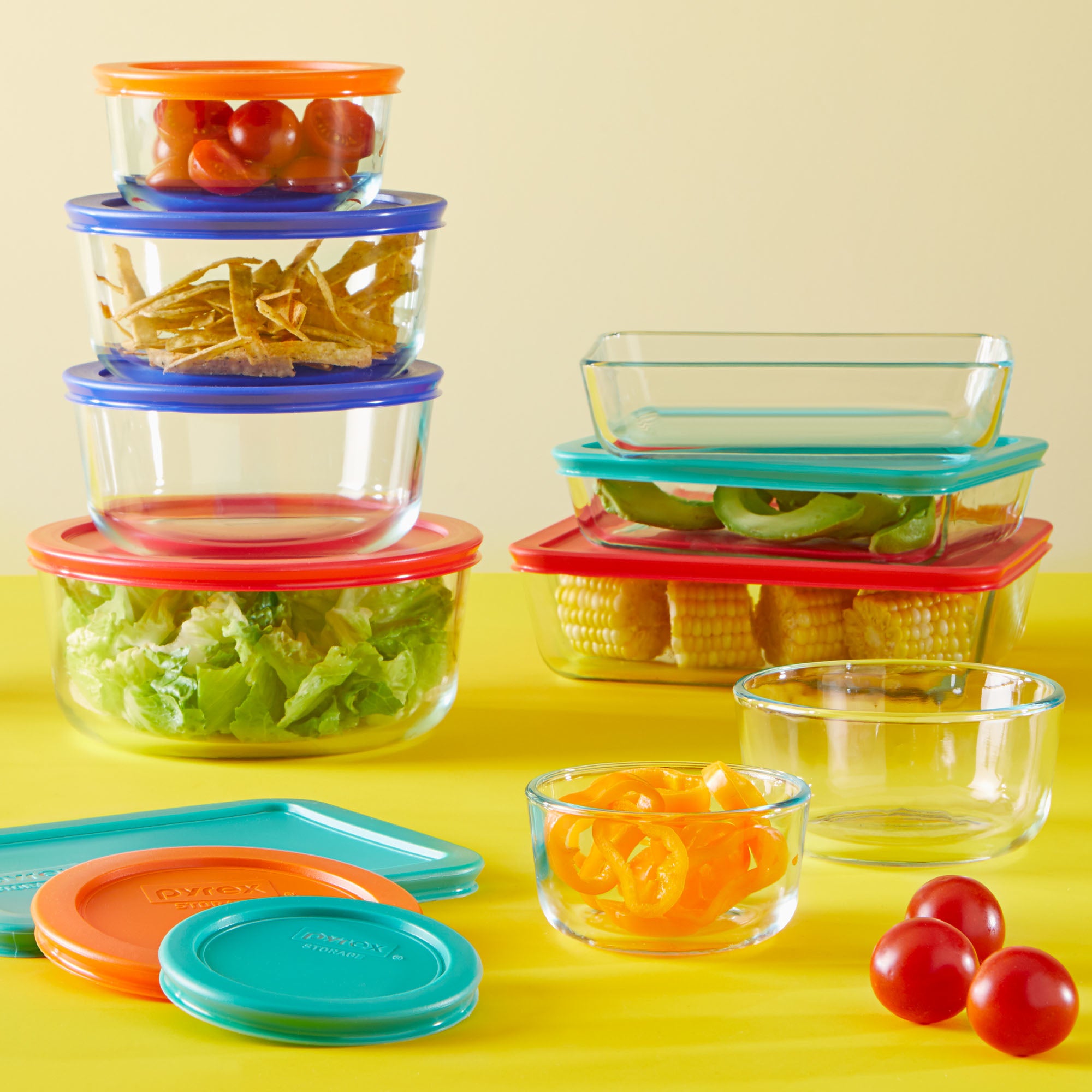 Pyrex? Simply Store? 18-piece Glass Food Storage Container Set with Lids - Image 2